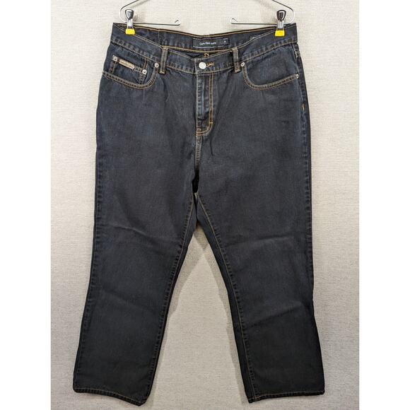 Calvin Klein Jeans Black Jeans Size 14 Bootcut -0424B181 - Picture 1 of 9